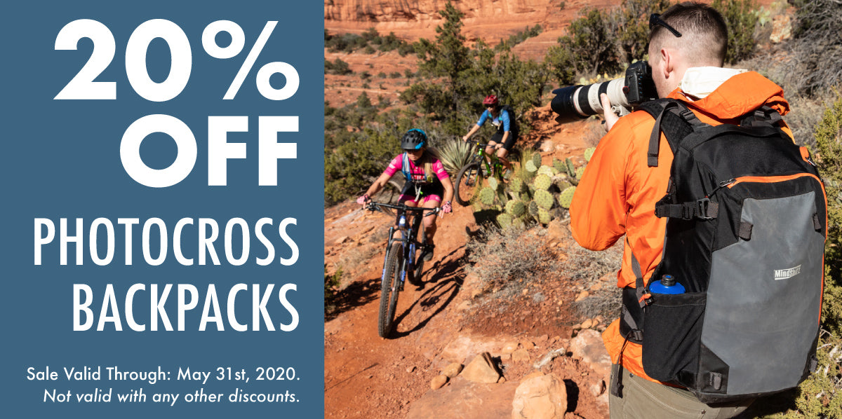 20 % off Photocross Backpacks